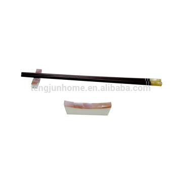 Decorativas rosa shell tabela chopstick suportes para atacado